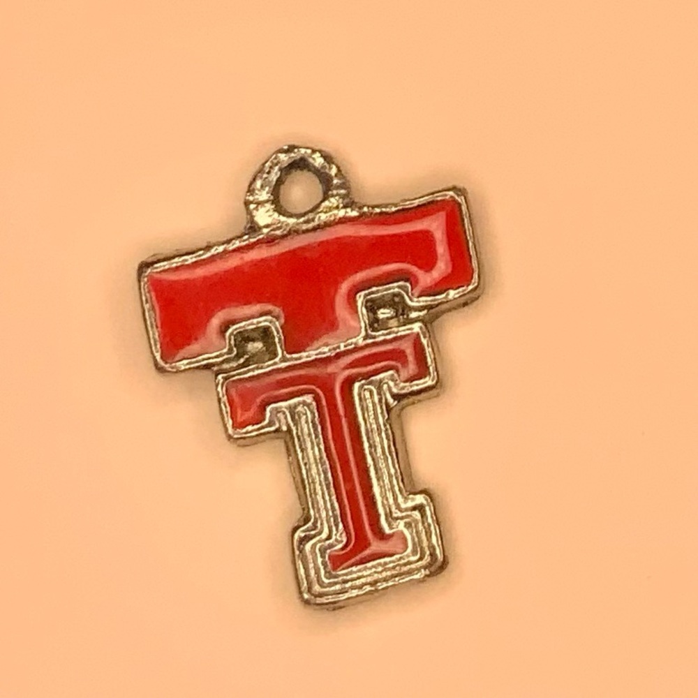 Silver-tone Texas Tech Char/Pendant